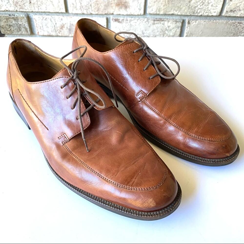 Johnston & Murphy Leather Oxford Shoes Mens size 11.5 4534 Signature Derby